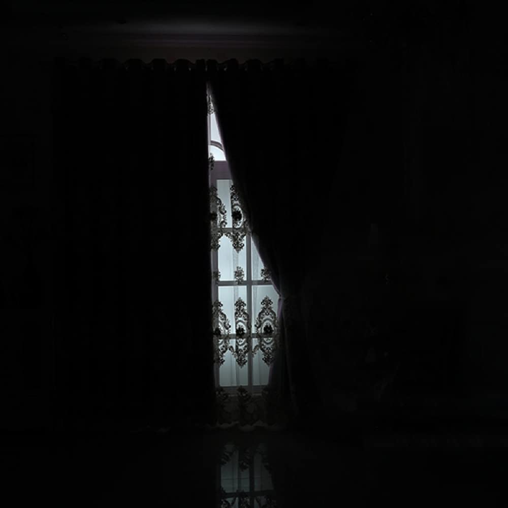 Double Layer Blackout Sheer Curtains Set