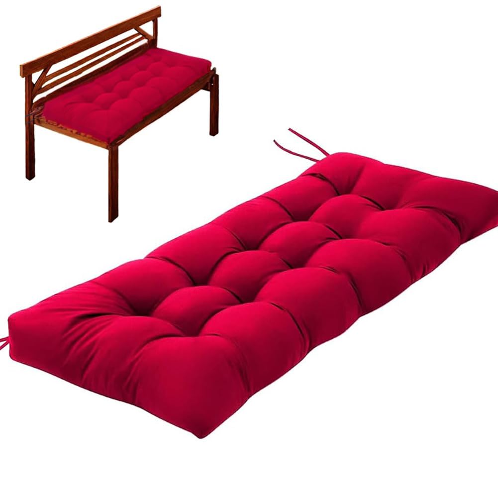 Indoor Outdoor Bench Cushion with Ties