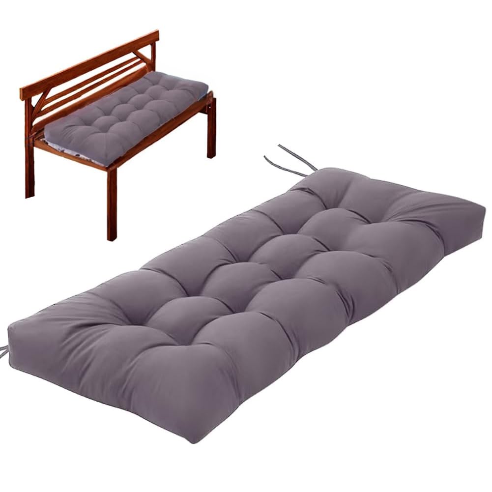 Indoor Outdoor Bench Cushion with Ties