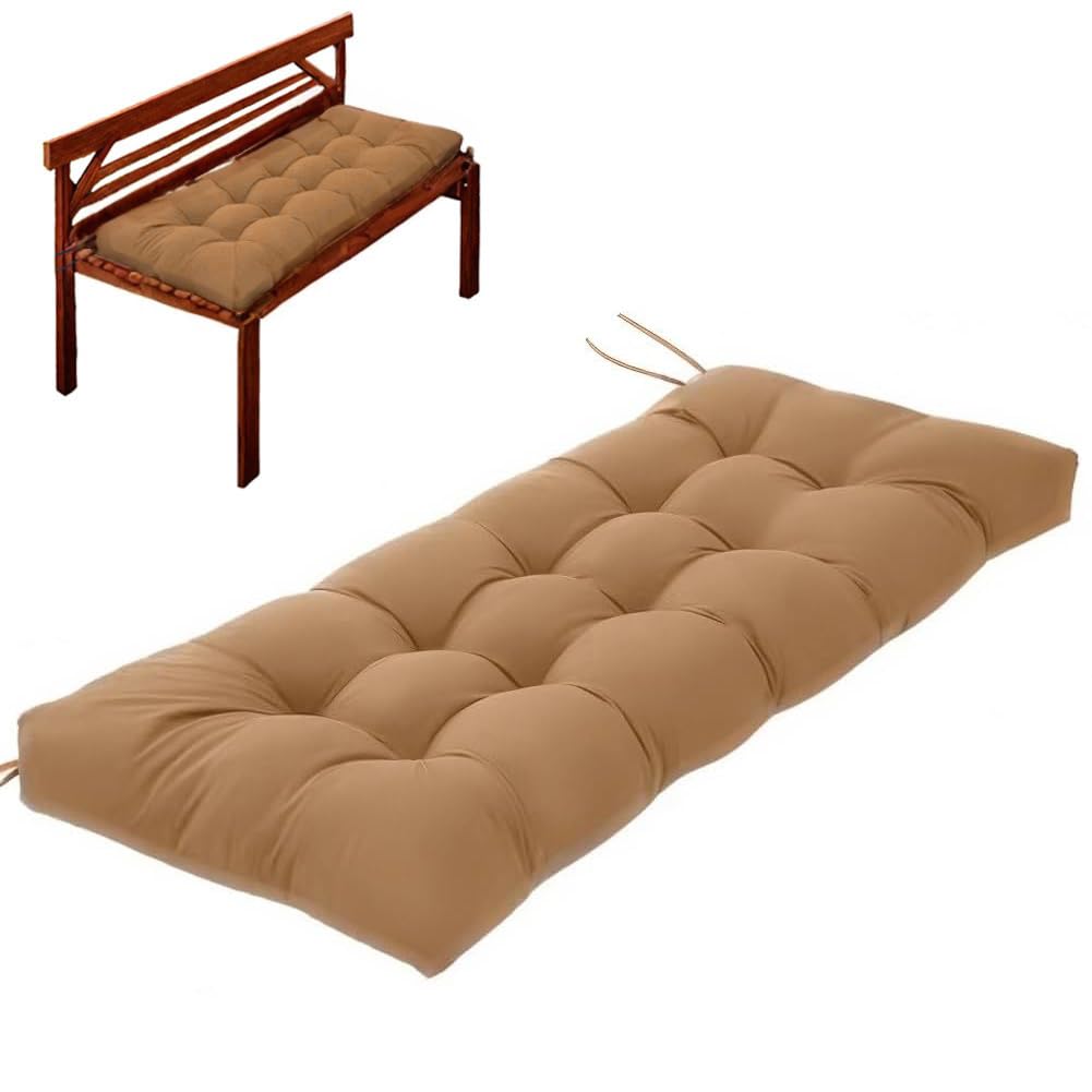 Indoor Outdoor Bench Cushion with Ties
