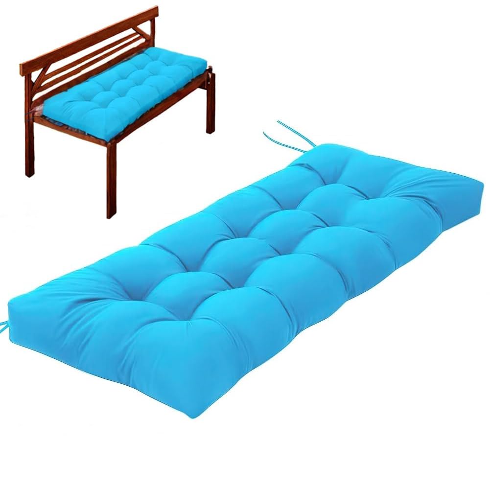 Indoor Outdoor Bench Cushion with Ties