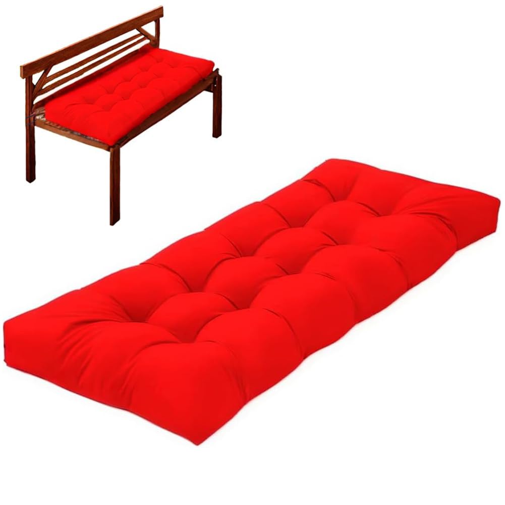 Indoor Outdoor Bench Cushion with Ties