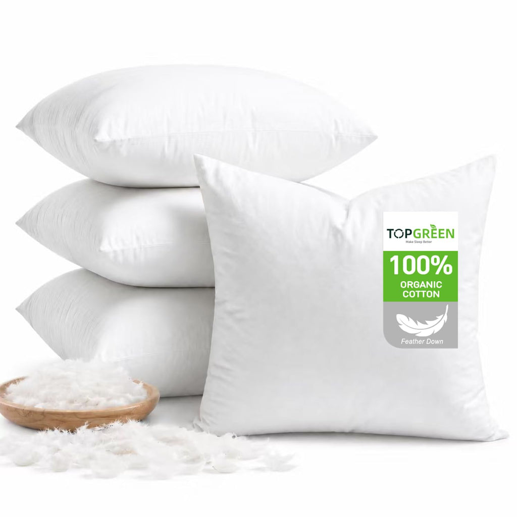 TOPGREEN Feather Down Pillow Insert