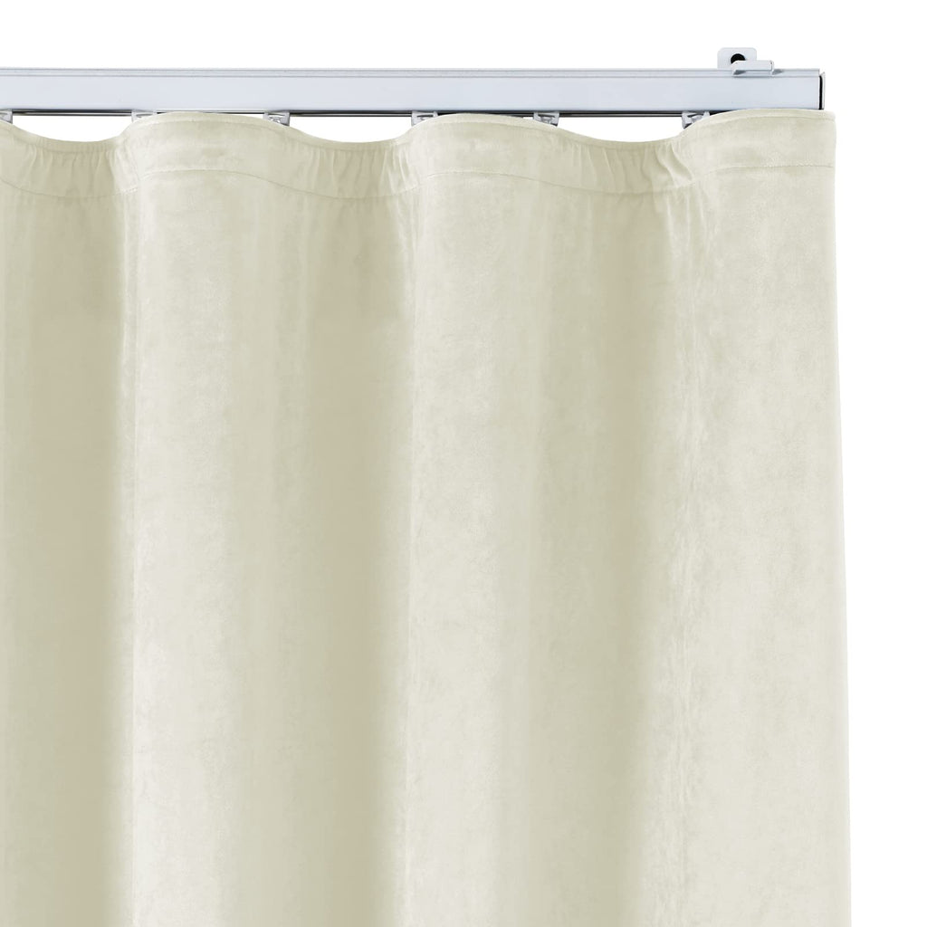 Double Layer Velvet Ripple Fold Curtain Panel
