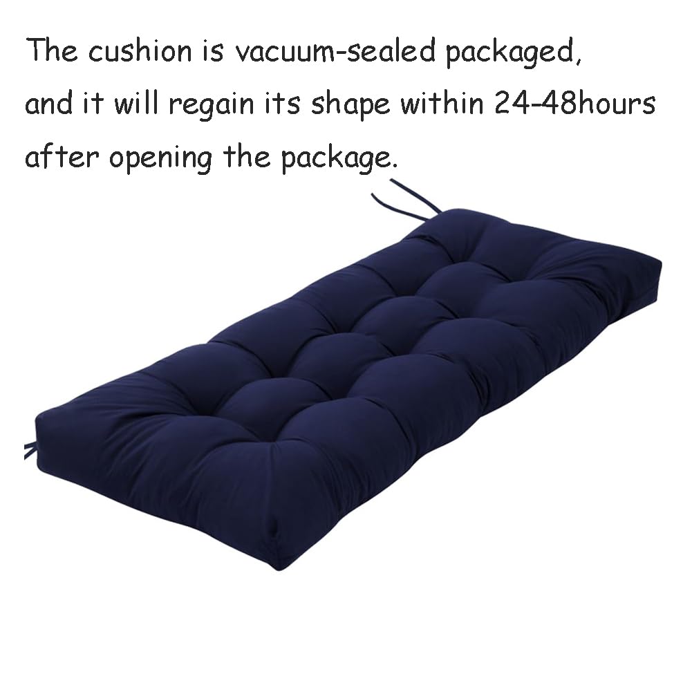 Indoor Outdoor Bench Cushion with Ties