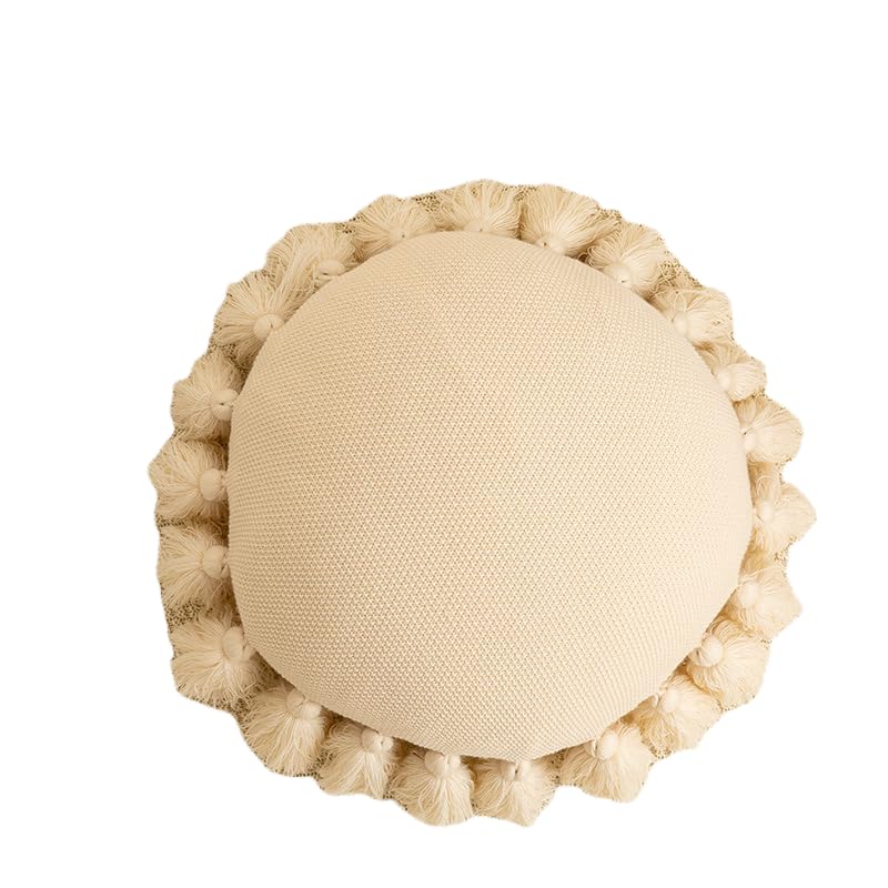Knitted Tassel Throw Pillow Cushion