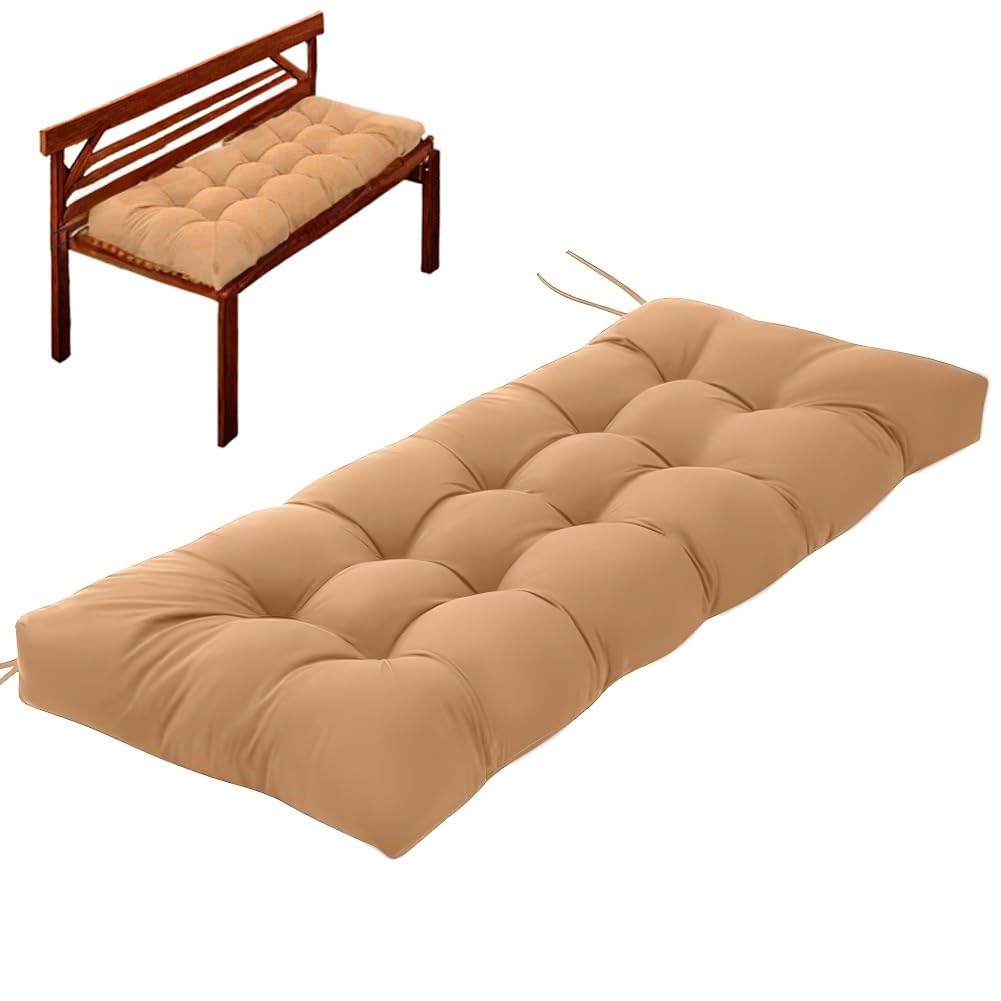 Indoor Outdoor Bench Cushion with Ties