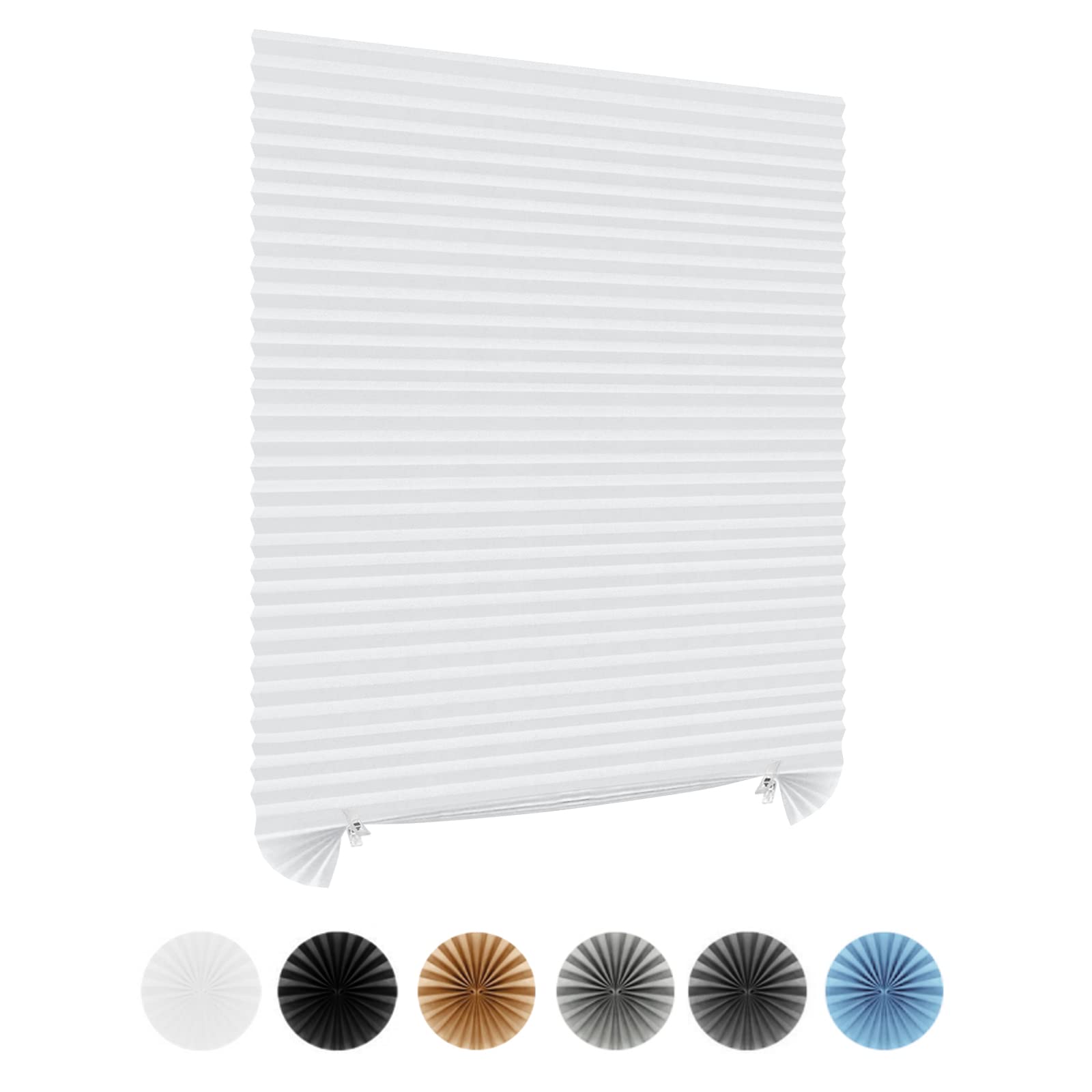 Cordless Blackout Pleated Paper Blind