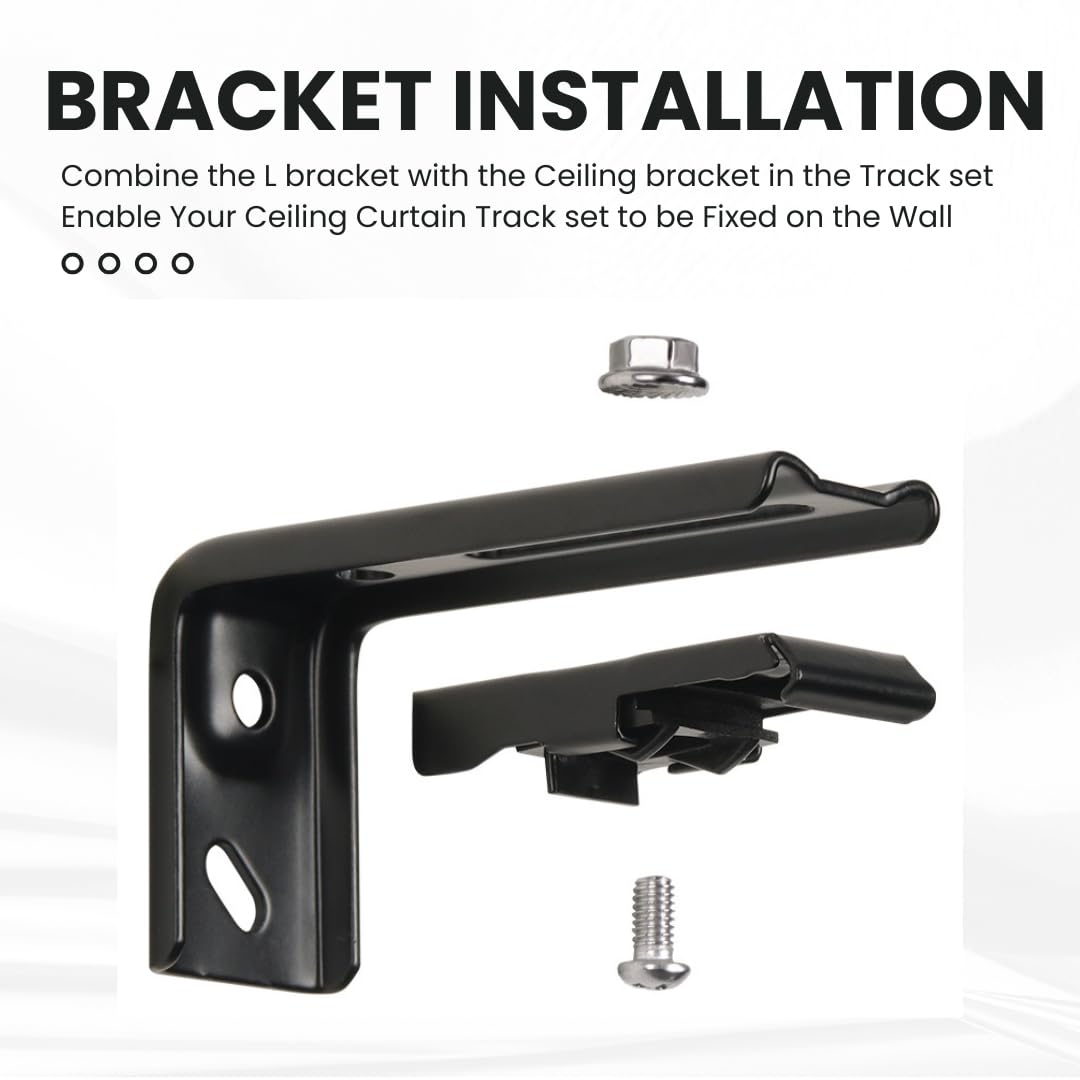 Ceiling Curtain Track System Set