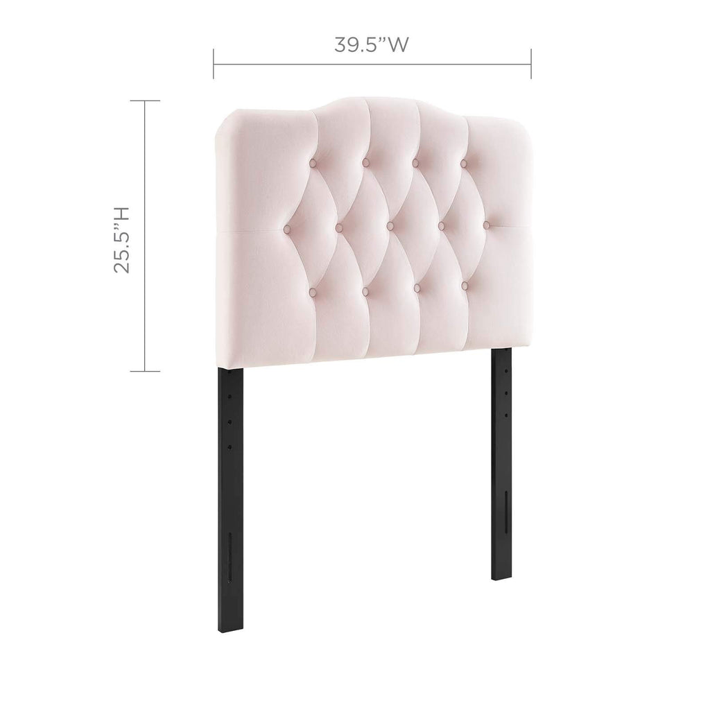 Diamond Tufted Velvet Headboard