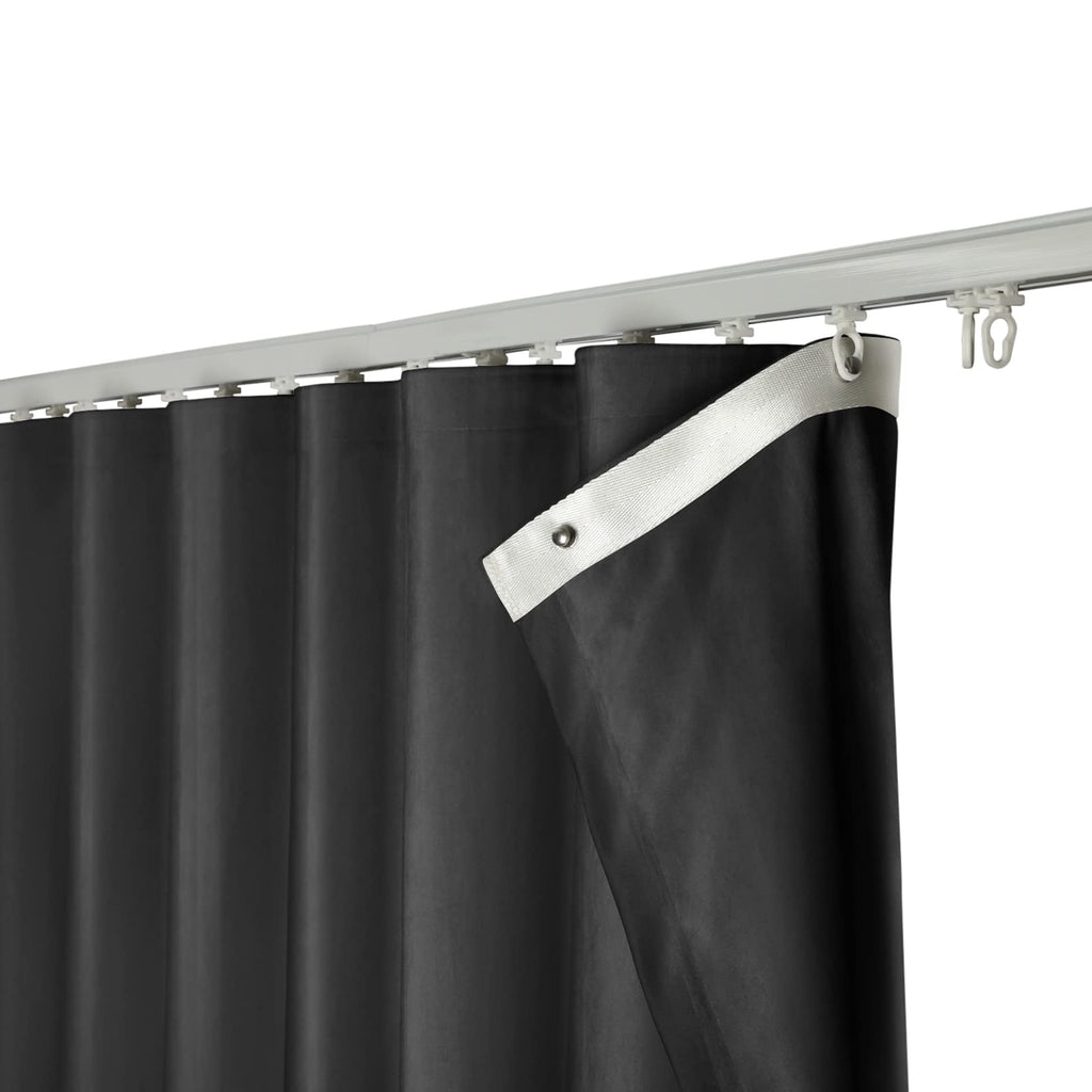 Double Layer Velvet Ripple Fold Curtain Panel