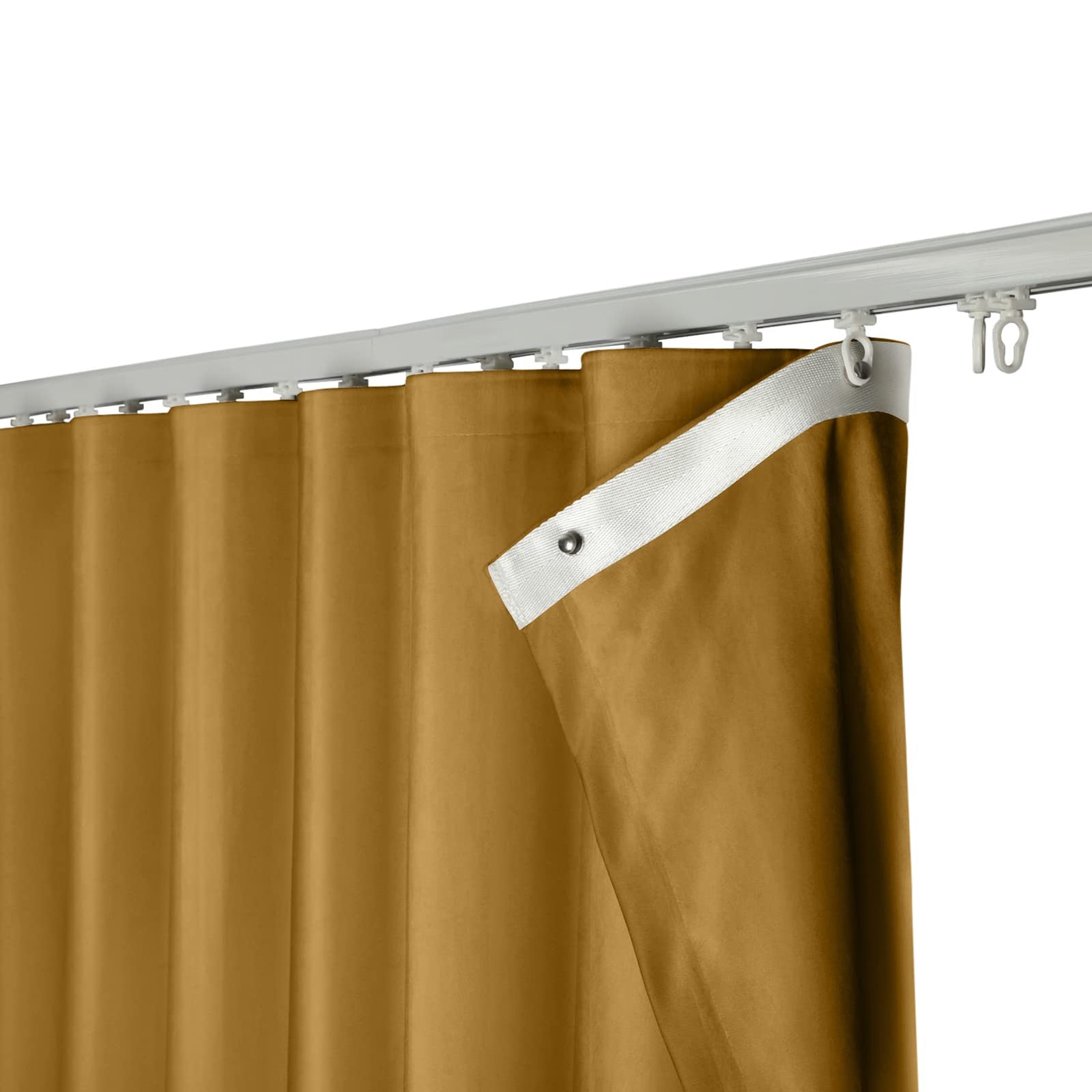 Double Layer Velvet Ripple Fold Curtain Panel