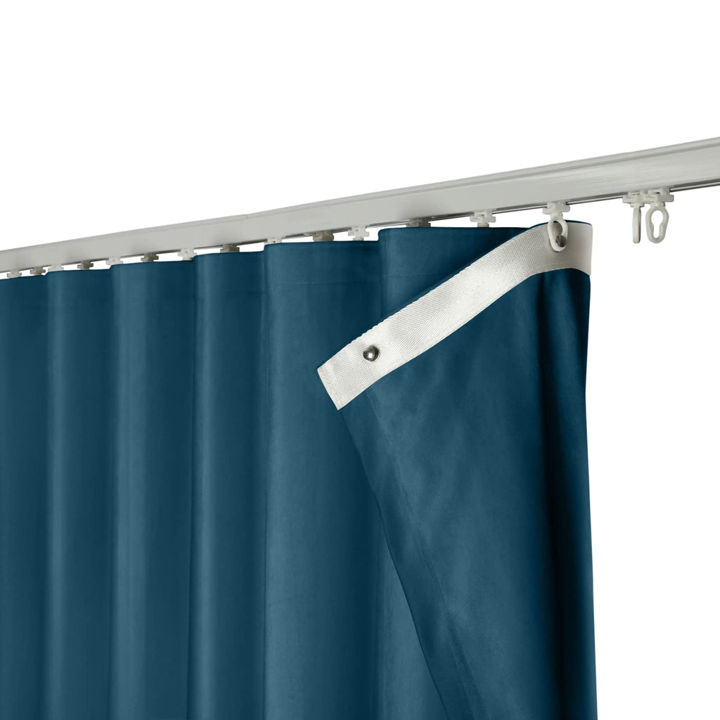 Double Layer Velvet Ripple Fold Curtain Panel