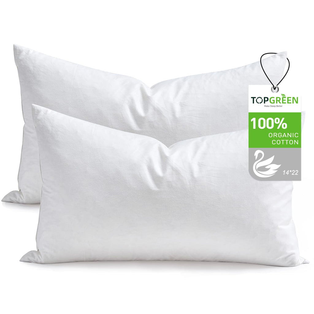 TOPGREEN Feather Down Pillow Insert