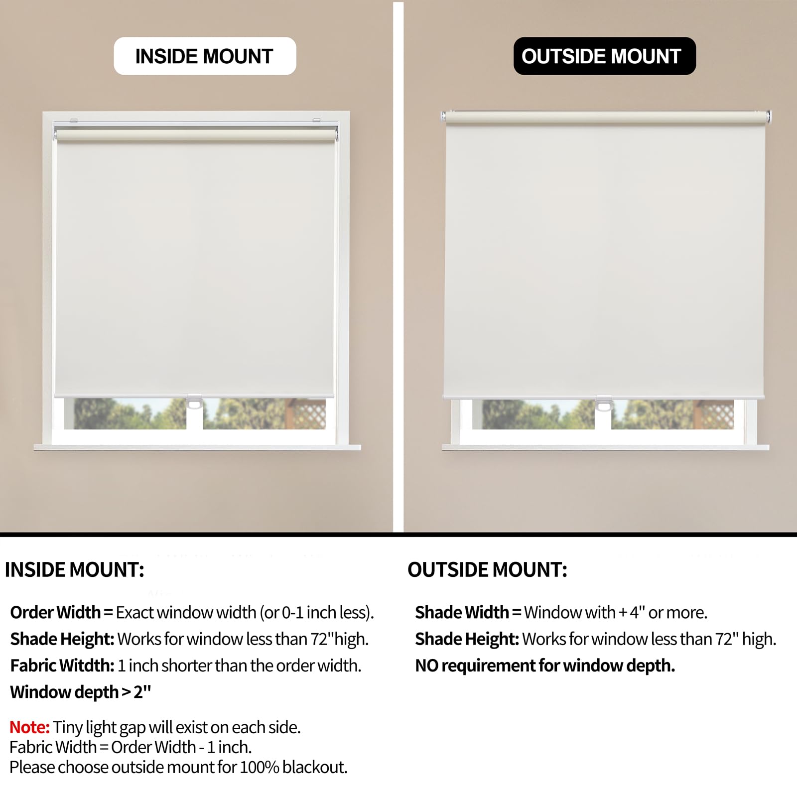 Blackout Roller Shades