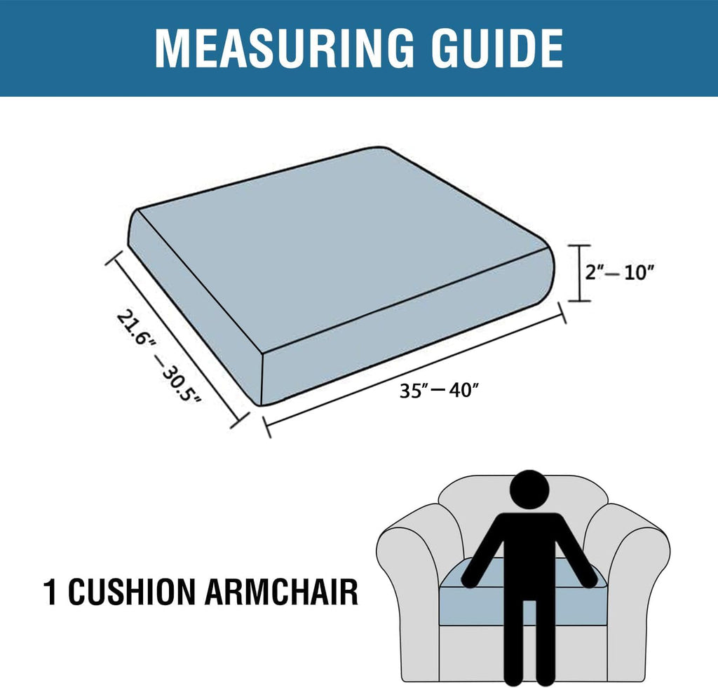 Stretch Jacquard Seat Cushion Covers Set