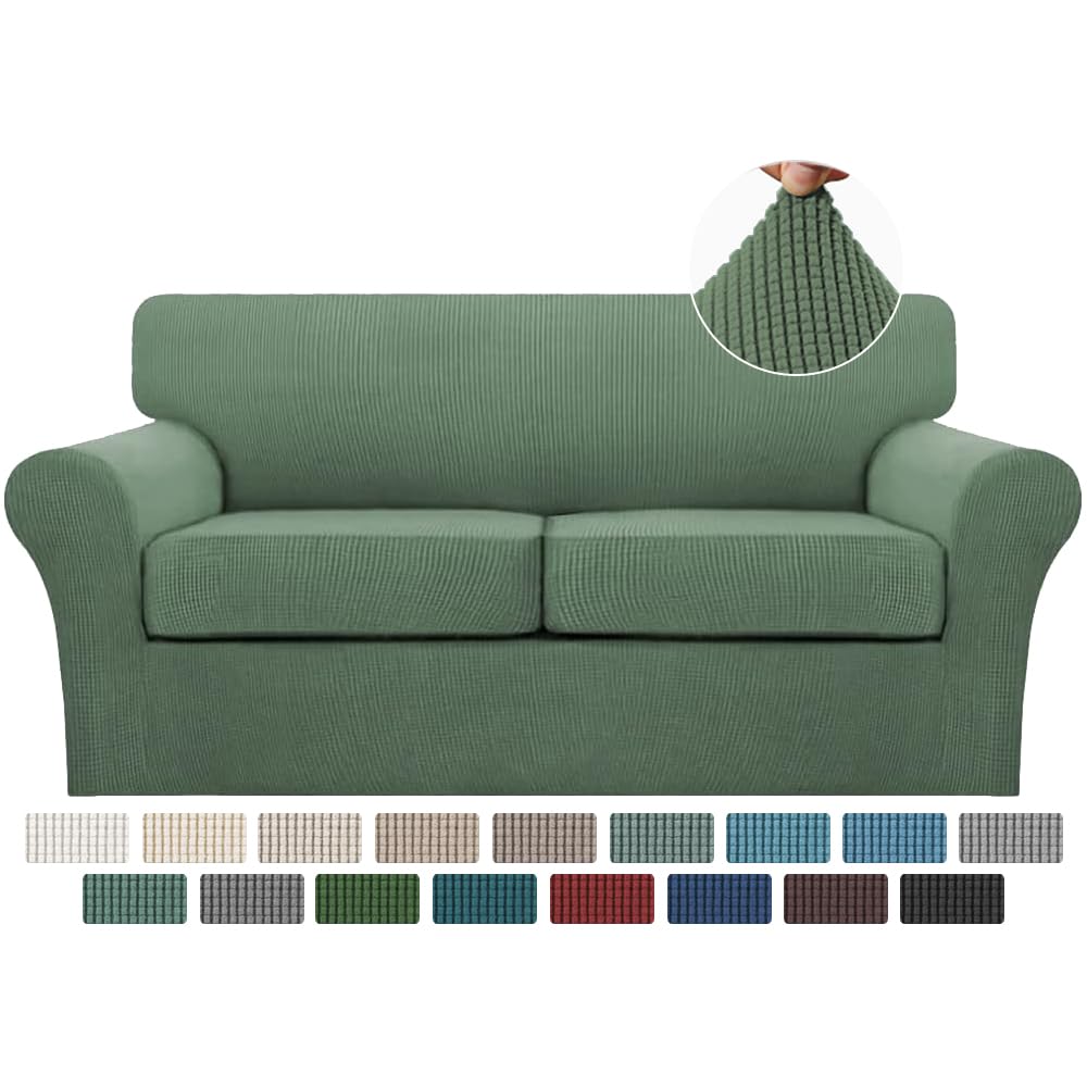 Stretch Sofa Cover with Cushion Covers Set