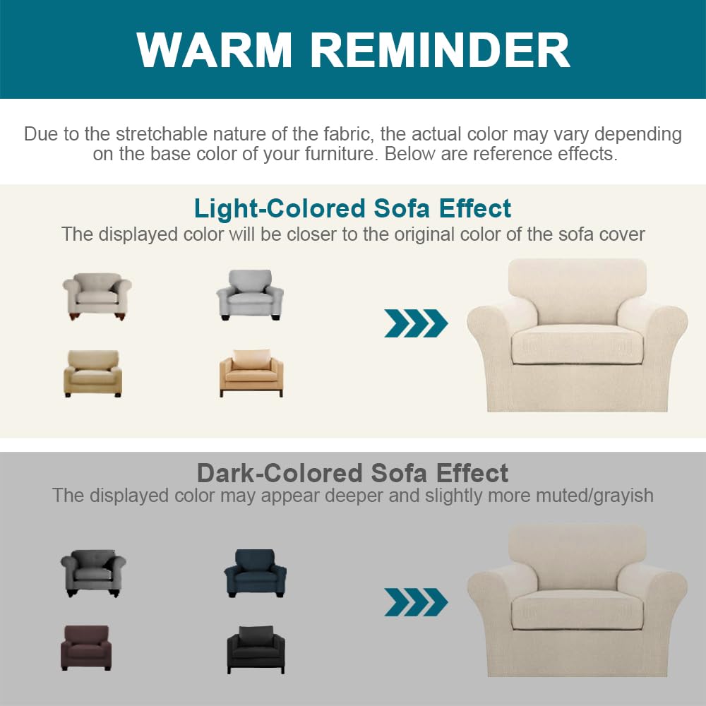Stretch Sofa Cover with Cushion Covers Set