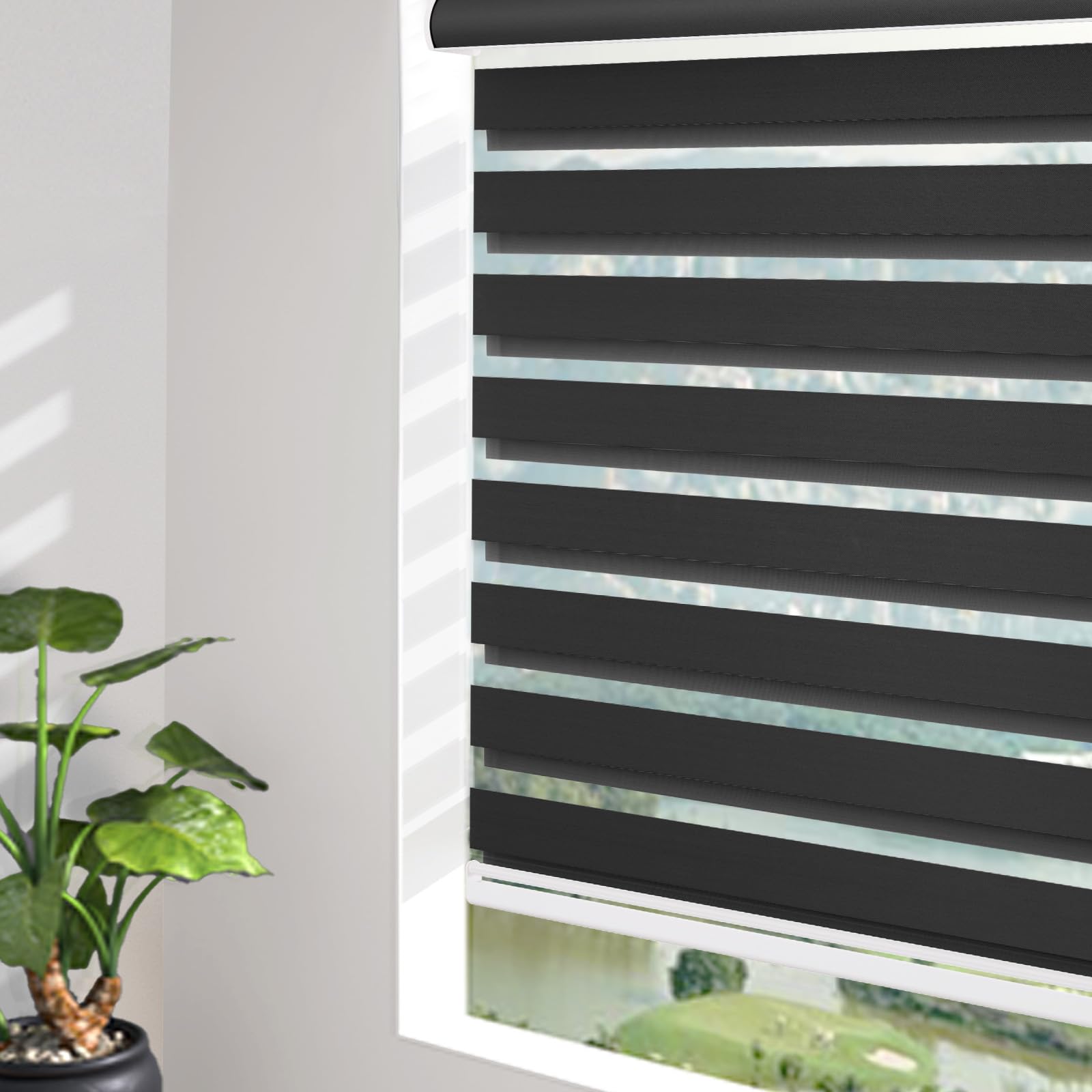 Cordless Zebra Blackout Roller Shades