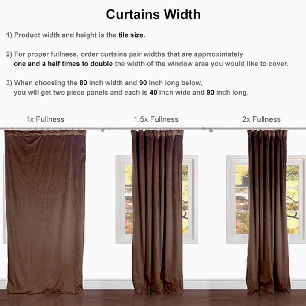 Double Layer Blackout Sheer Curtains Set