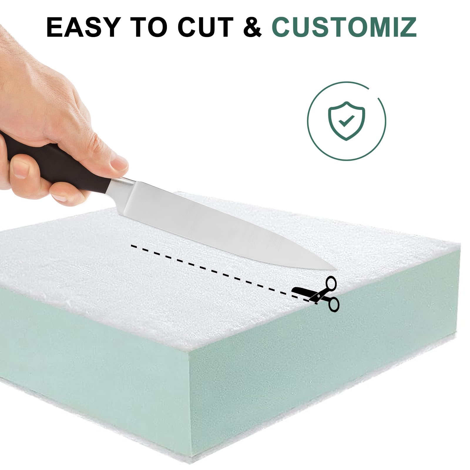 FOUXTEL Extra Thickness Couch Cushion Replacement
