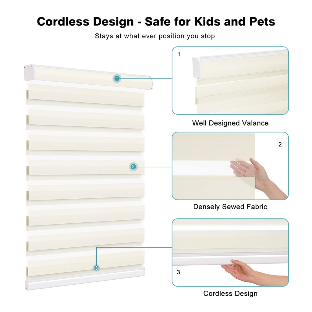Cordless Zebra Blackout Roller Shades