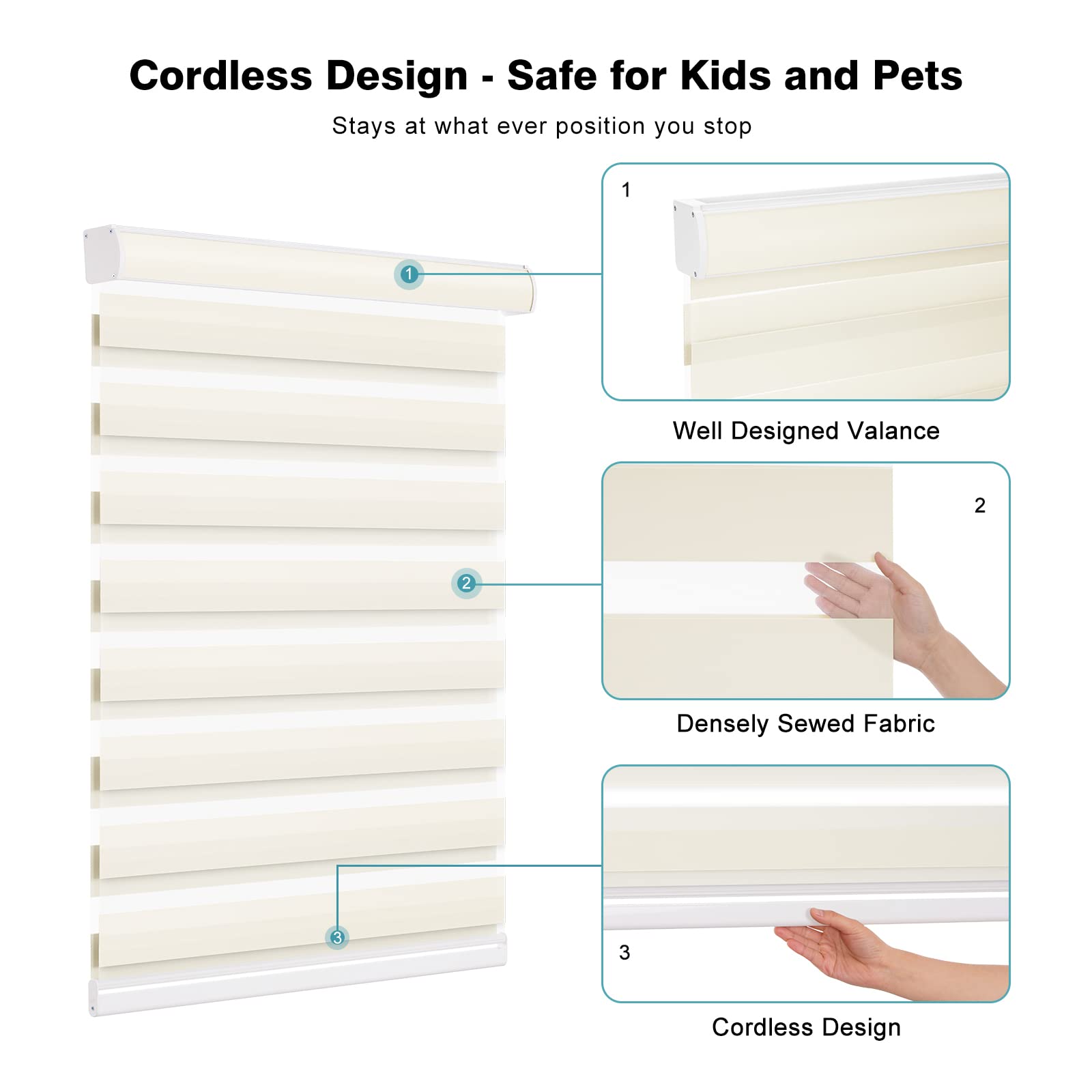 Cordless Zebra Blackout Roller Shades