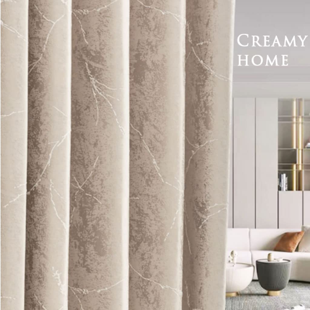 Jacquard Blackout Room Darkening Curtains Set