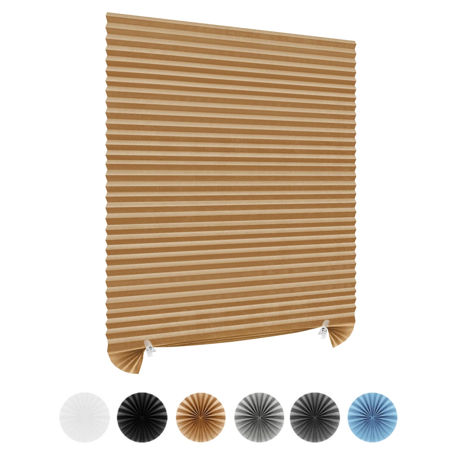 Cordless Blackout Pleated Paper Blind
