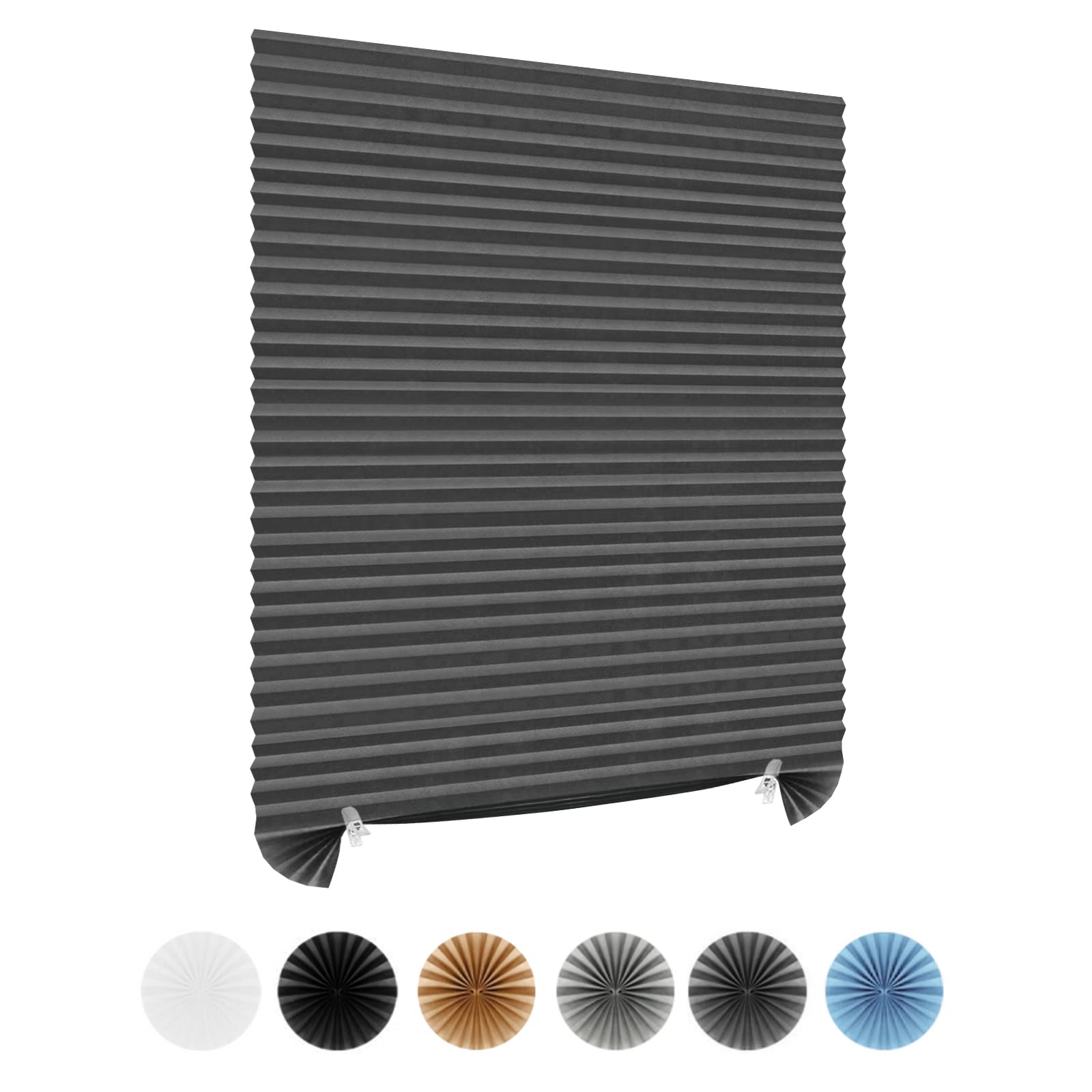 Cordless Blackout Pleated Paper Blind