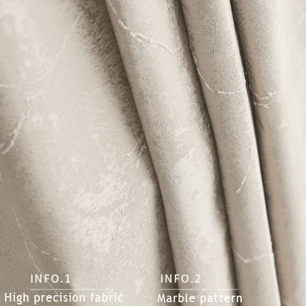 Jacquard Blackout Room Darkening Curtains Set