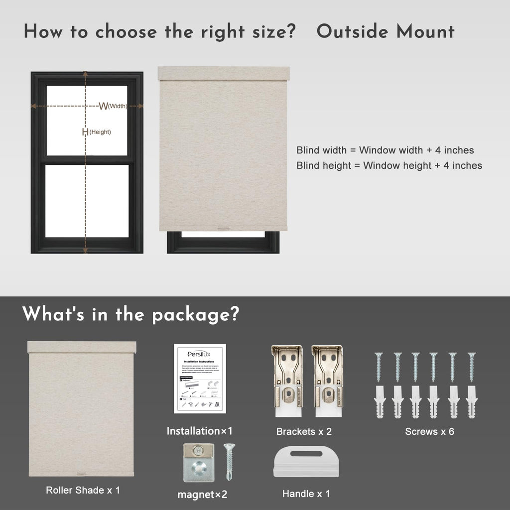 Cordless Linen Blackout Roller Shade