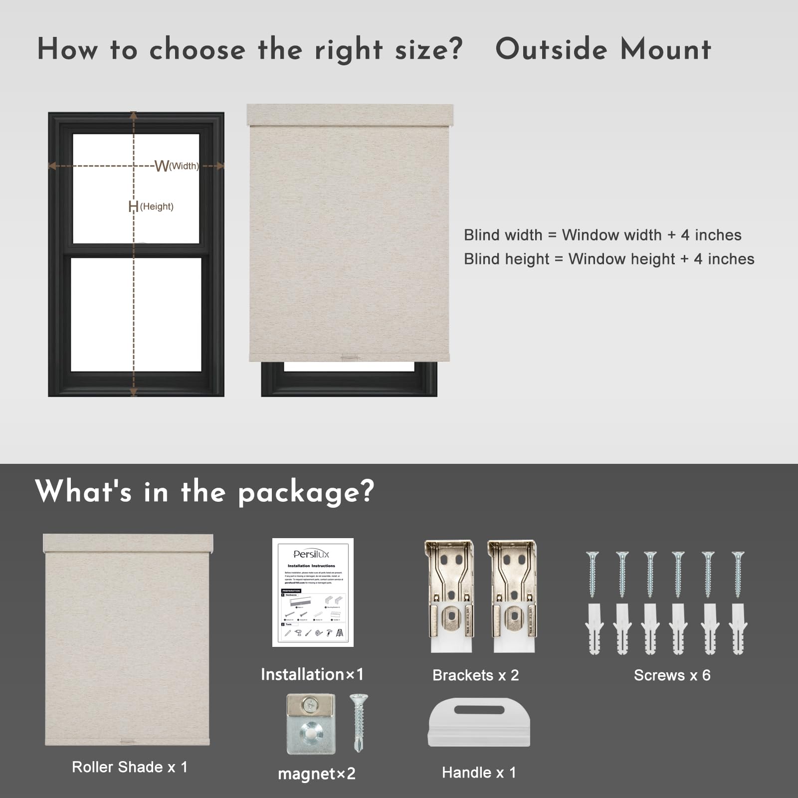 Cordless Linen Blackout Roller Shade