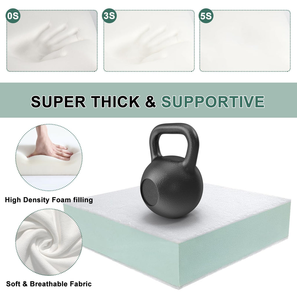 FOUXTEL Extra Thickness Couch Cushion Replacement