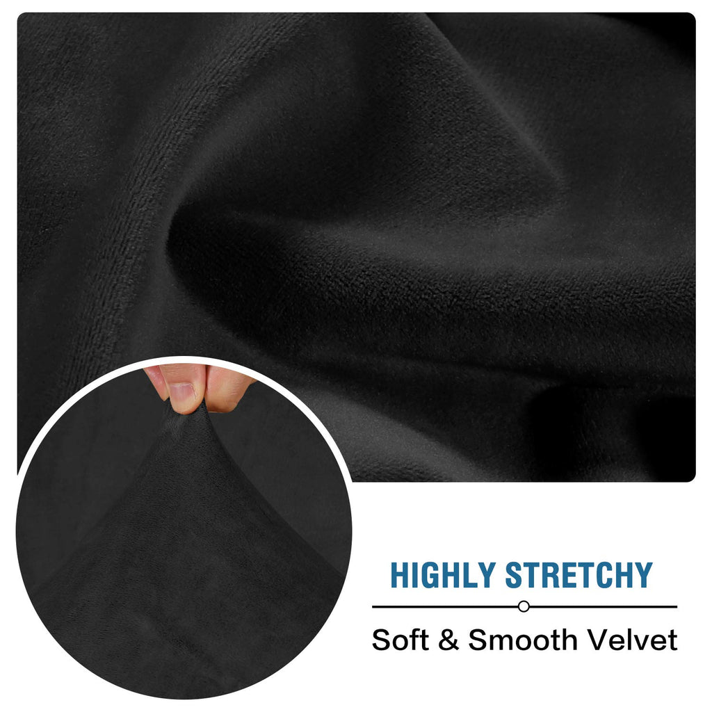 Velvet Stretch Sofa Slipcover Set