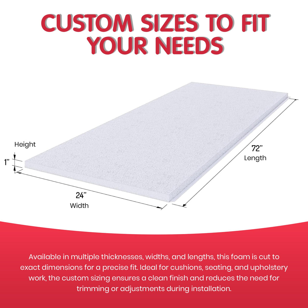 High Density Upholstery Foam Cushion Replacement