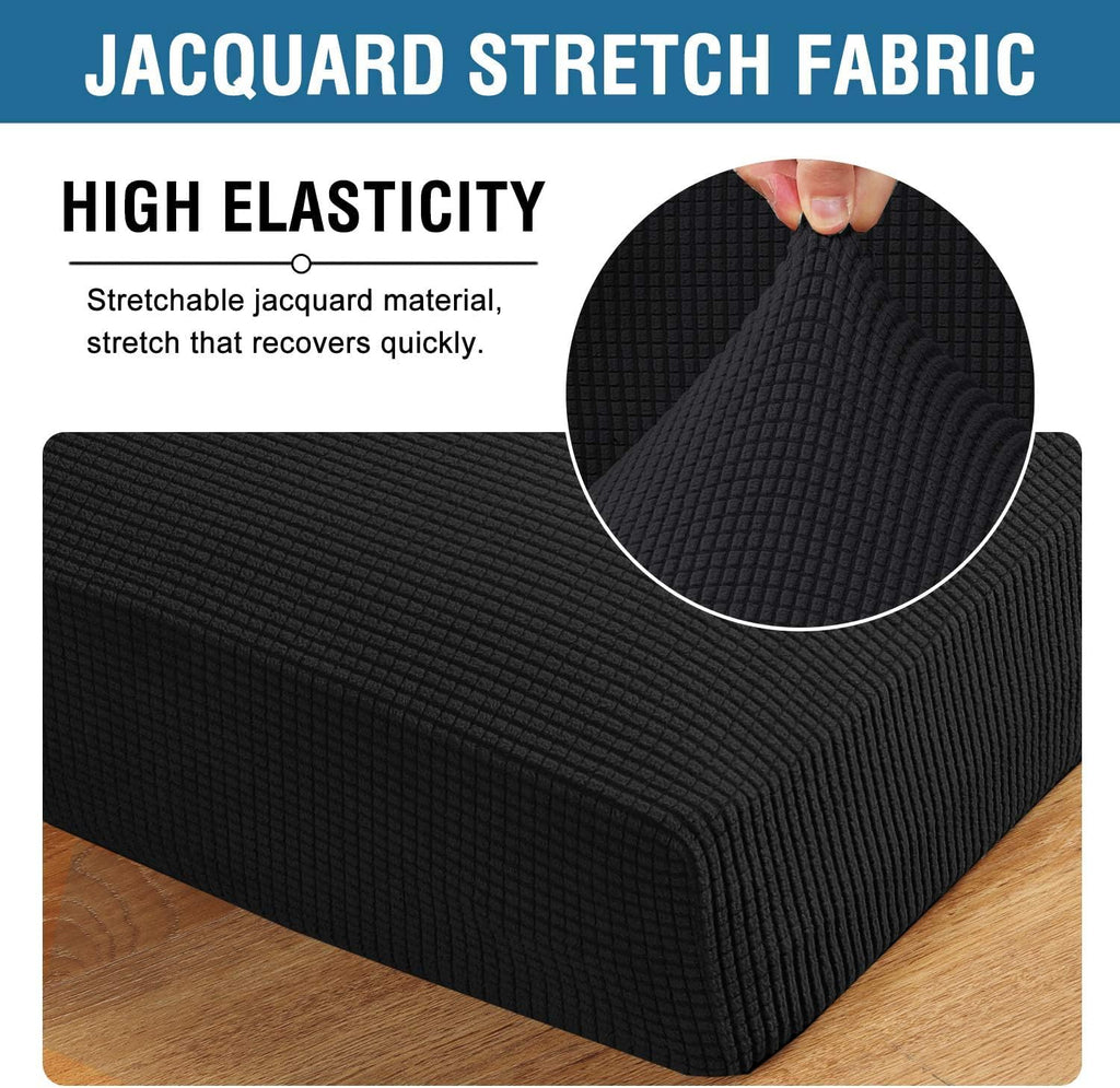 Stretch Jacquard Seat Cushion Covers Set