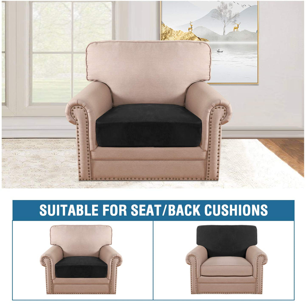 Velvet Stretch Sofa Slipcover Set
