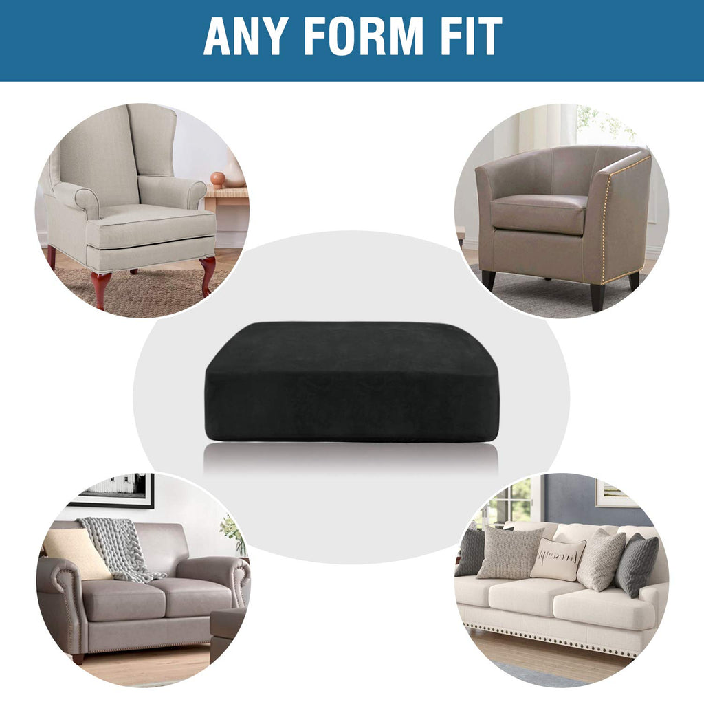 Velvet Stretch Sofa Slipcover Set