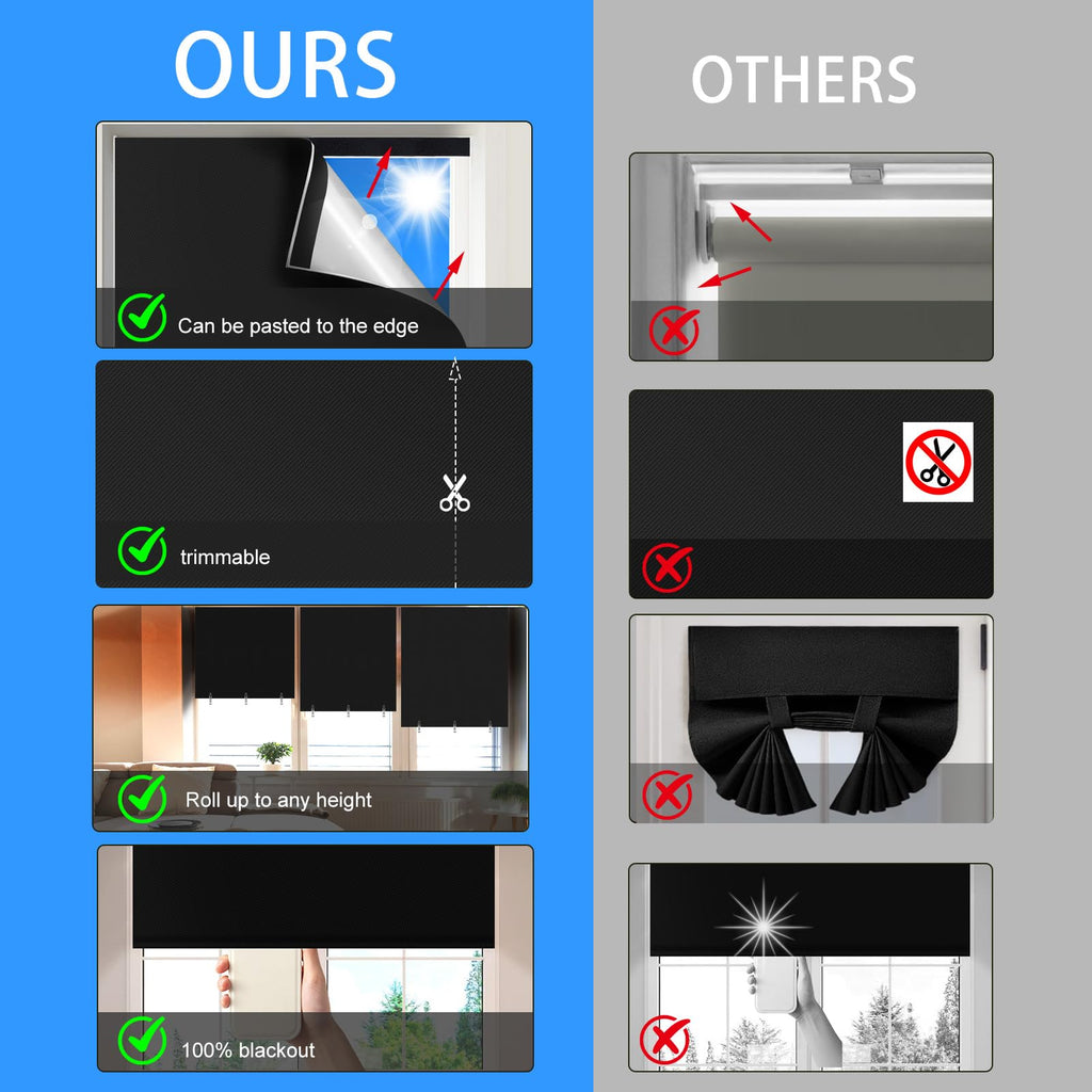 Self-Adhesive Blackout Window Blind