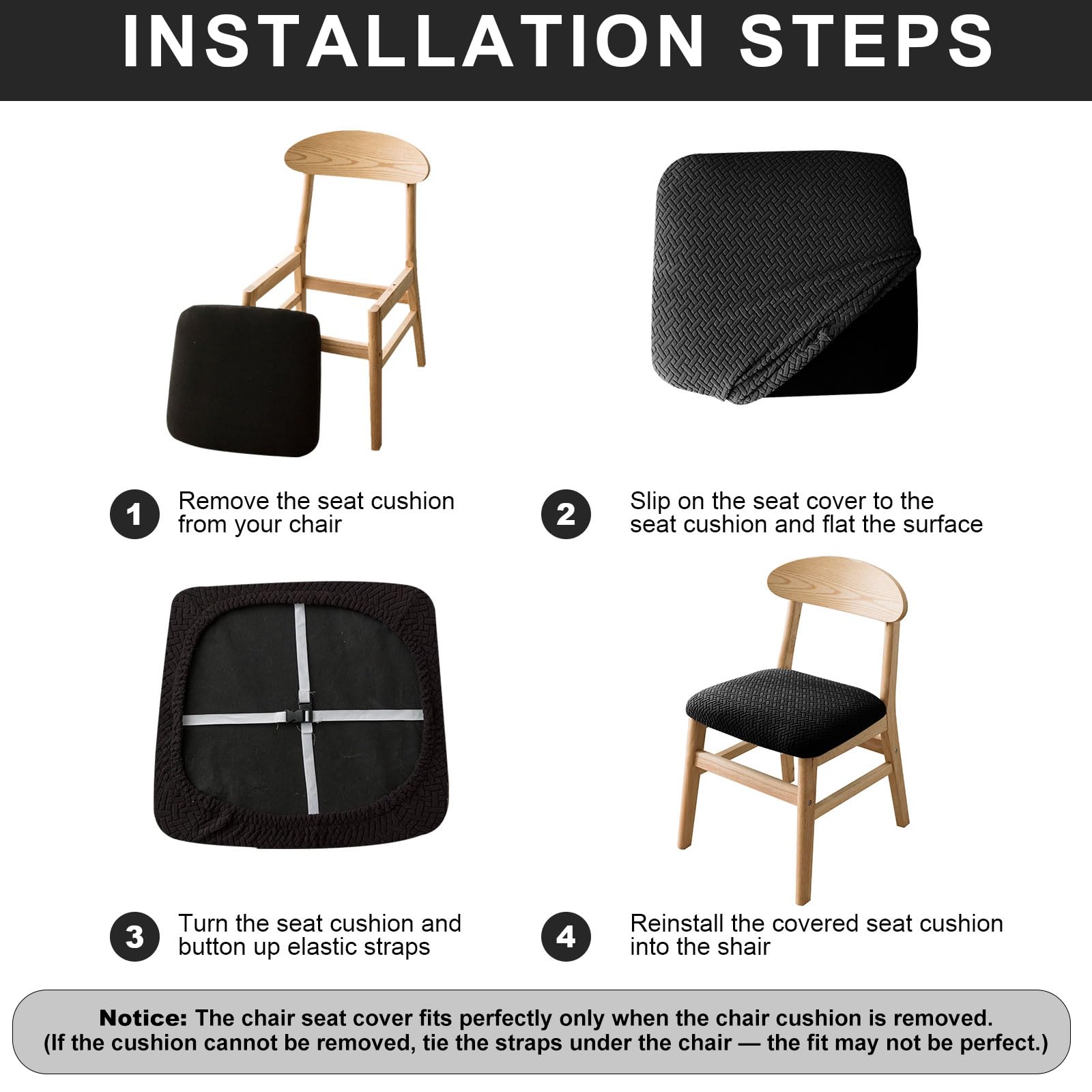 Dining Chair Seat Covers Set