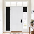 Linen Blend Blackout Roman Door Shade