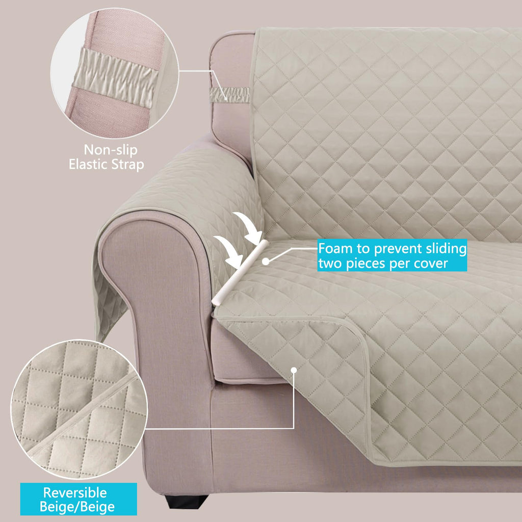 Reversible Sofa Cover for 3 Cushion Couch