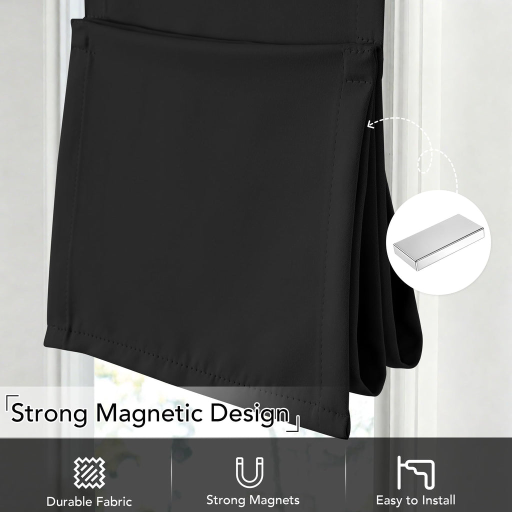 Linen Blend Blackout Roman Door Shade