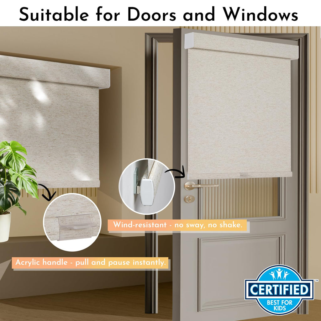 Cordless Linen Blackout Roller Shade