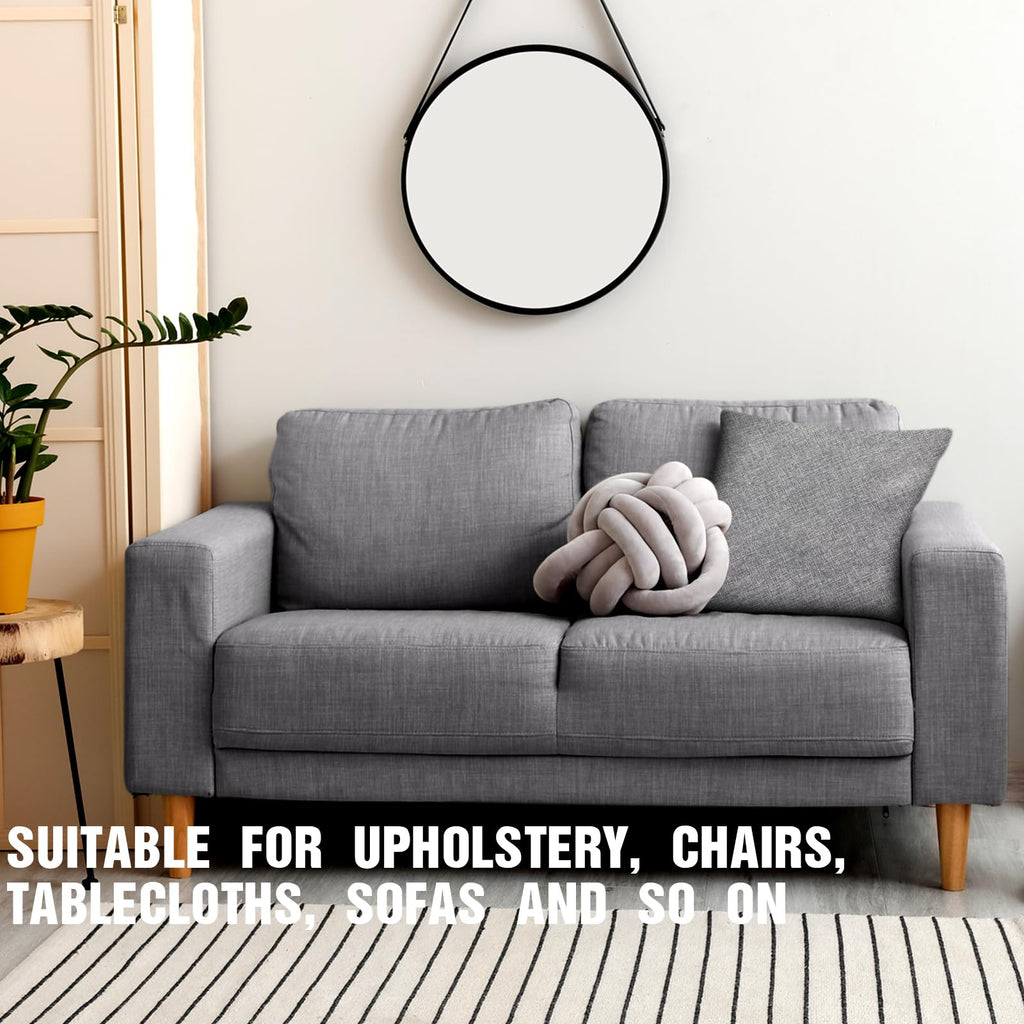 Faux Linen Upholstery Fabric by the Yard