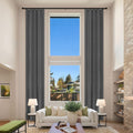 Extra Long Chenille Blackout Curtains Set