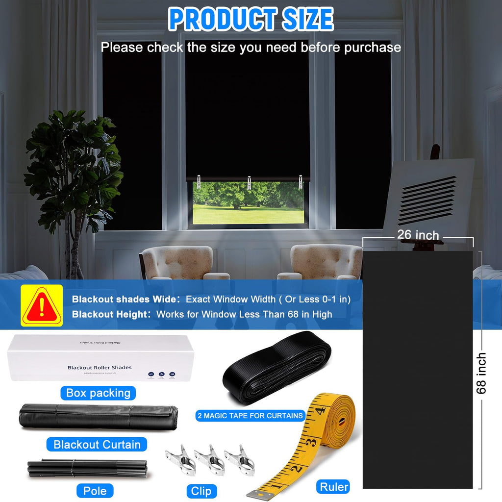 Self-Adhesive Blackout Window Blind