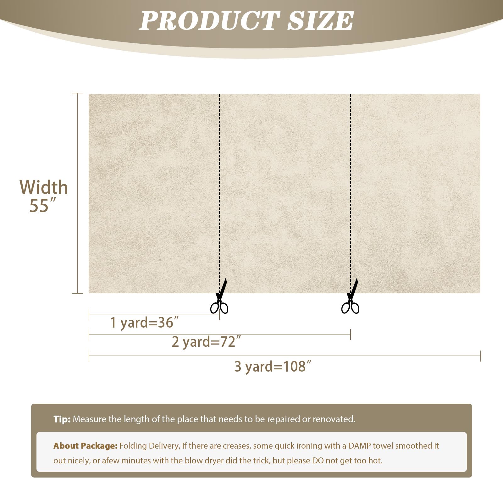 Thick Faux Leather Upholstery Fabric by the Yard