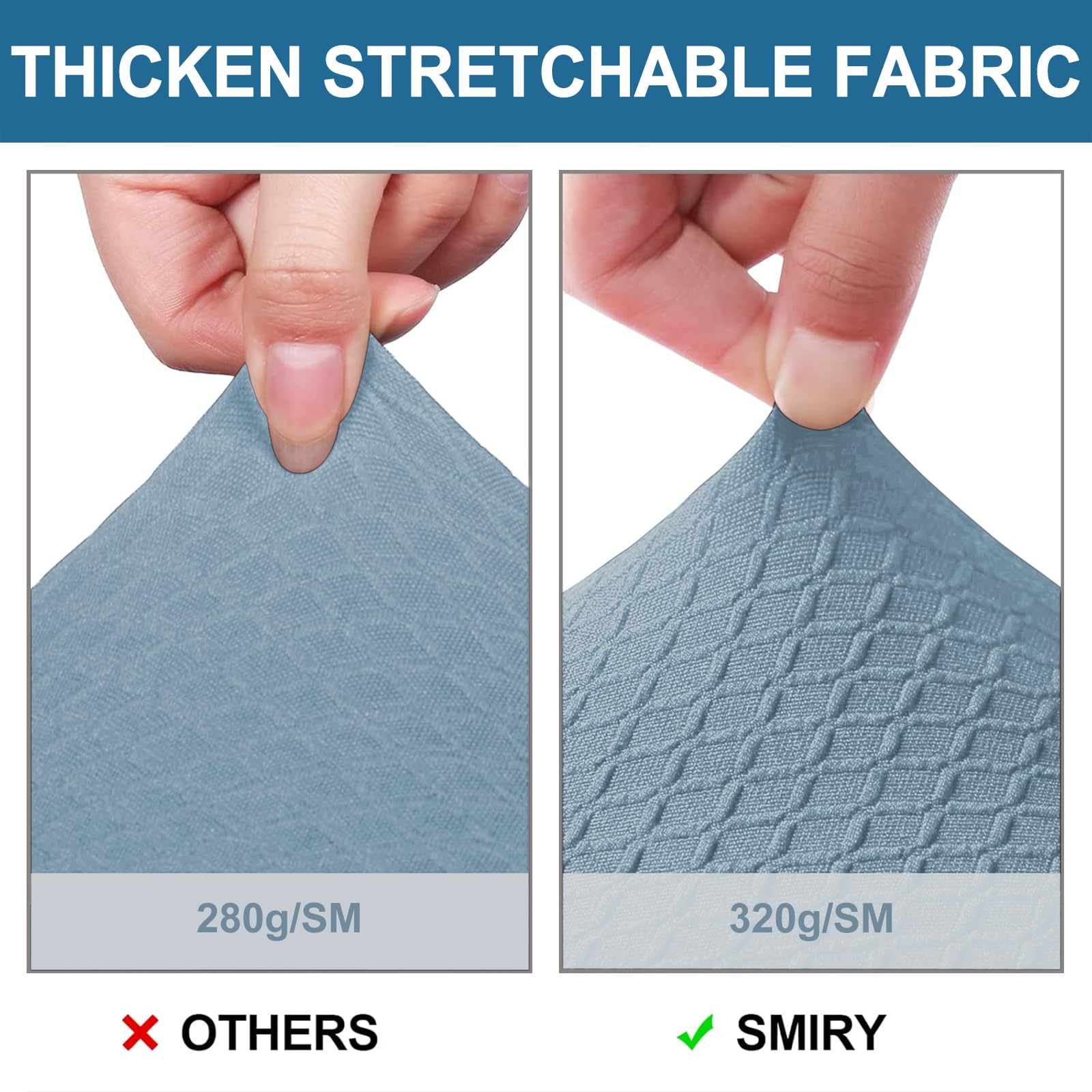 Waterproof Jacquard Chair Seat Covers Set